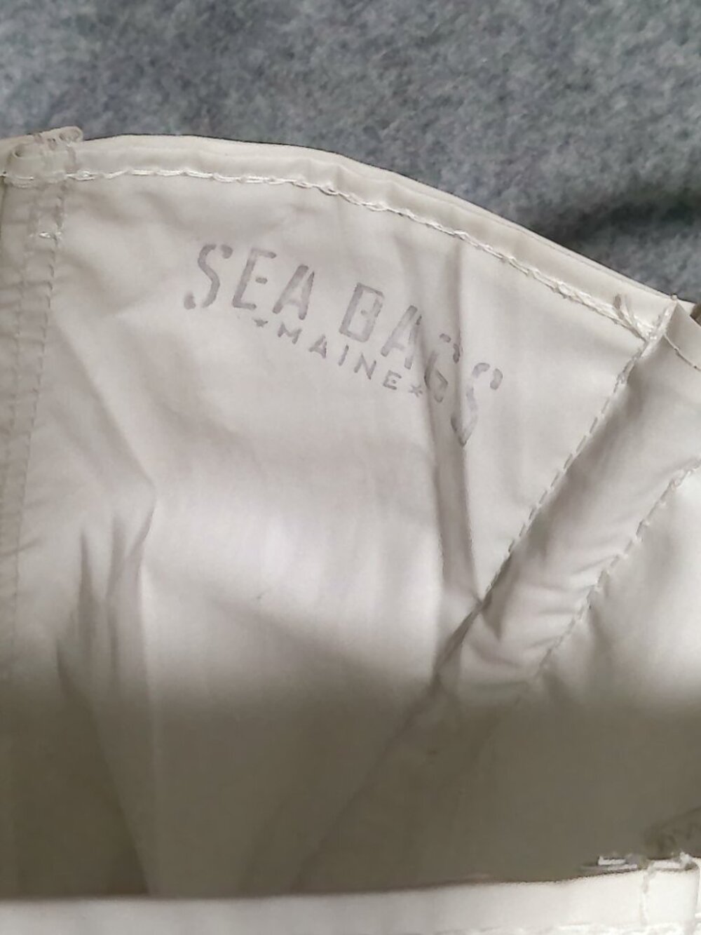 Sea Bags Maine Recycled Sailcloth Rope Handle Tote Bag #9 Nautical - Picture 6 of 7